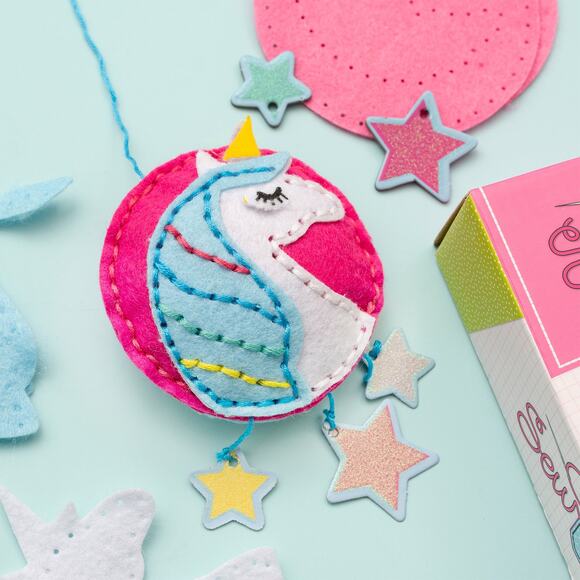 Colorbok Sew Cute Felt Mobile Kit-Fantasy Glitter -Sewing - Picture 6 of 6